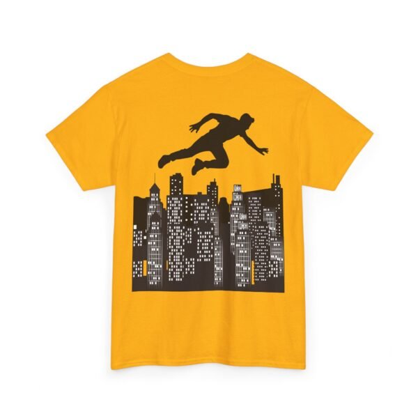 Parkour Unisex Heavy Cotton Tee – Extreme Sports & Urban Freerunning Graphic T-shirt - Image 23