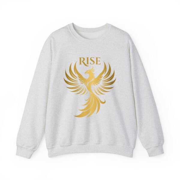 Phoenix Rise Unisex Heavy Blend™ Crewneck Sweatshirt – Gold Phoenix Graphic - Image 11