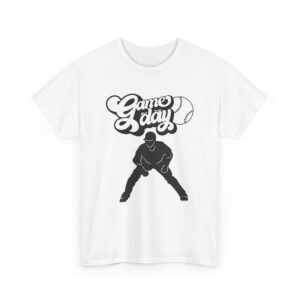 Game Day Unisex Heavy Cotton Tee - Baseball Graphic T-Shirt