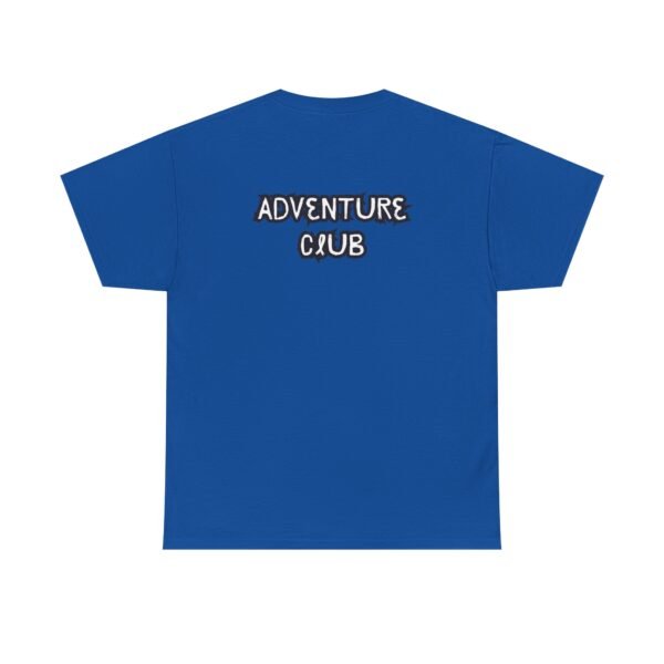 Unisex Heavy Cotton Tee with Black "Adventure Club" Back Print – Bold & Comfortable - Image 25