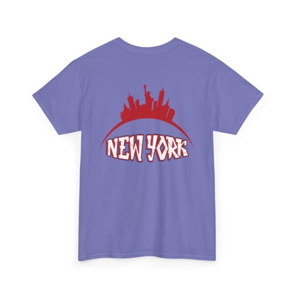 New York City Skyline T-Shirt – Bold Red NY Graphic & Script - Image 24