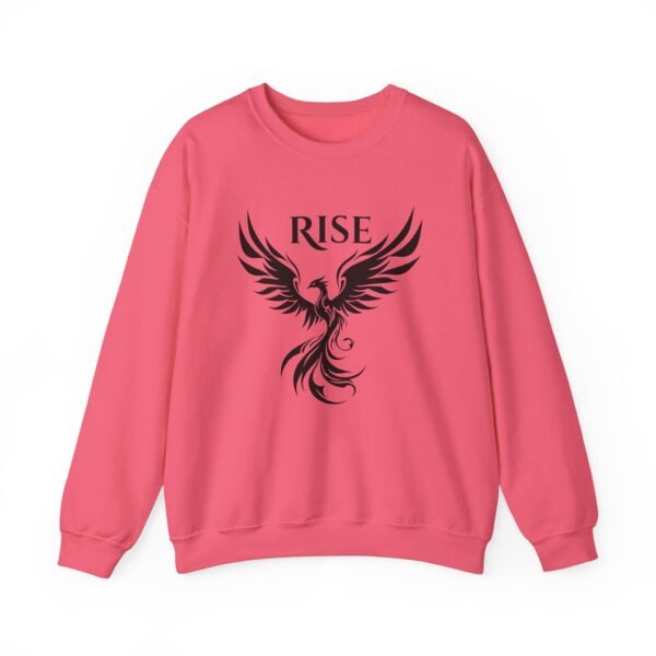 Black Phoenix Rise Unisex Heavy Blend Crewneck Sweatshirt – Bold & Cozy Graphic - Image 41