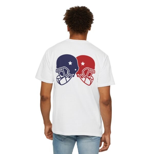 Unisex Garment-Dyed T-Shirt – Bold Helmet Design on Back | Comfortable & Stylish - Image 4