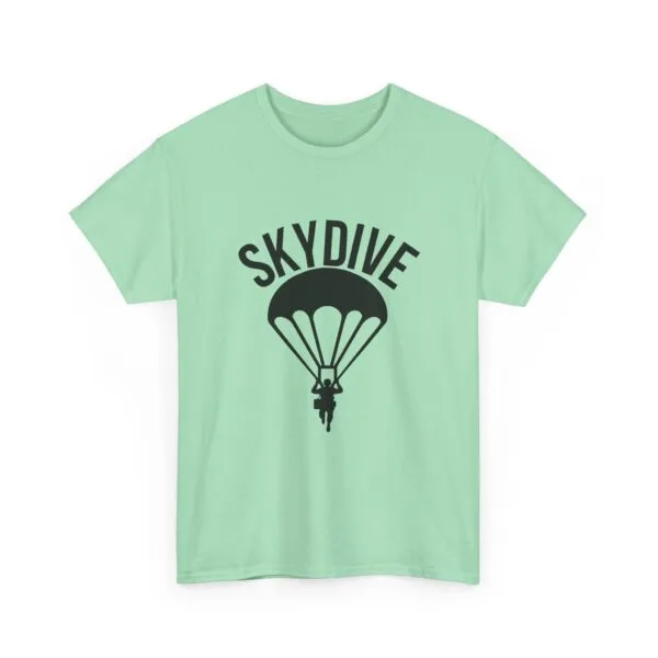 Skydive Graphic Unisex Heavy Cotton Tee | Skydiver Jump T-Shirt – Adrenaline Rush Apparel - Image 12