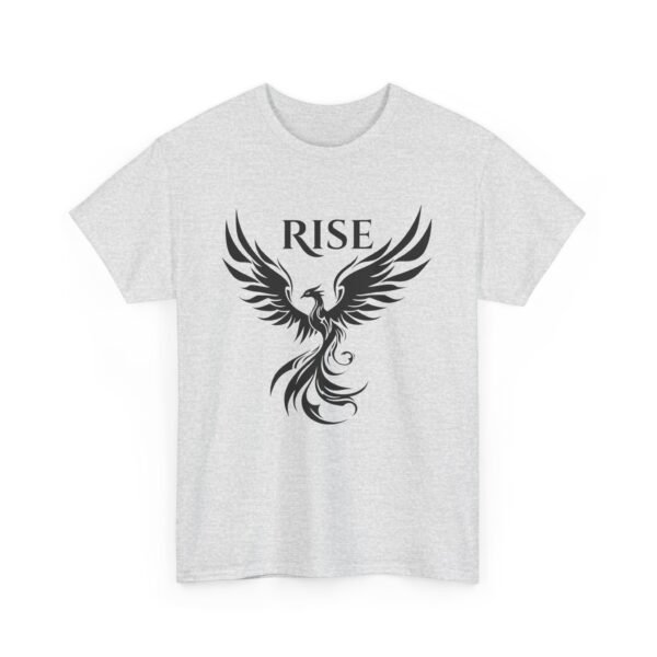 Phoenix Rise  Unisex Heavy Cotton Tee  – Bold & Inspirational Graphic Tee - Image 8