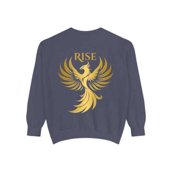 Phoenix Rise Unisex Garment-Dyed Sweatshirt – Gold Phoenix Graphic - Image 35