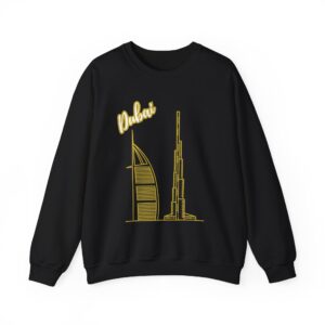Dubai Graphic Unisex Crewneck Sweatshirt – Bold Front Design