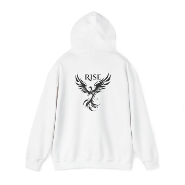 Phoenix Rising Unisex Heavy Blend Hooded Sweatshirt – Rise Graphic Hoodie - Image 3