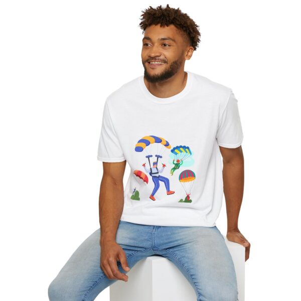 Skydiver Extreme Sports Unisex Softstyle T-Shirt – Bold Front Graphic & Soft Comfort - Image 6