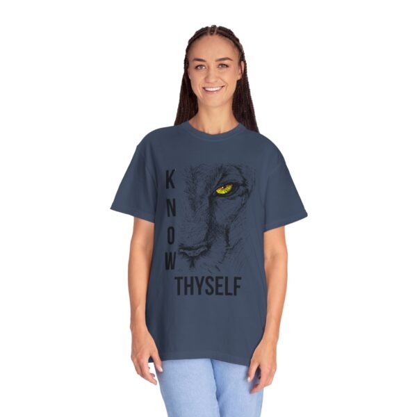 "Know Thyself" Lion Graphic T-Shirt – Comfort Colors 1717, 100% Cotton, Garment-Dyed, Relaxed Fit - Image 36