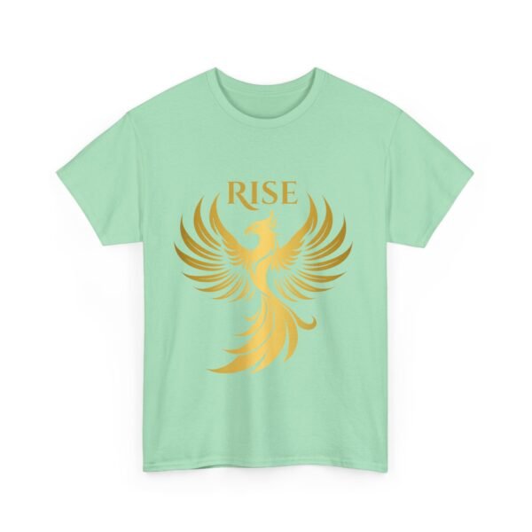 Phoenix Rise Unisex Heavy Cotton T-Shirt – Gold Phoenix Graphic Tee - Image 30