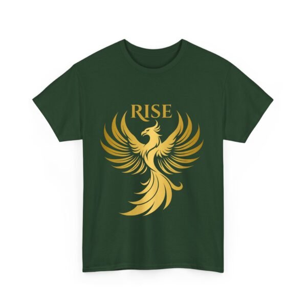 Phoenix Rise Unisex Heavy Cotton T-Shirt – Gold Phoenix Graphic Tee - Image 32