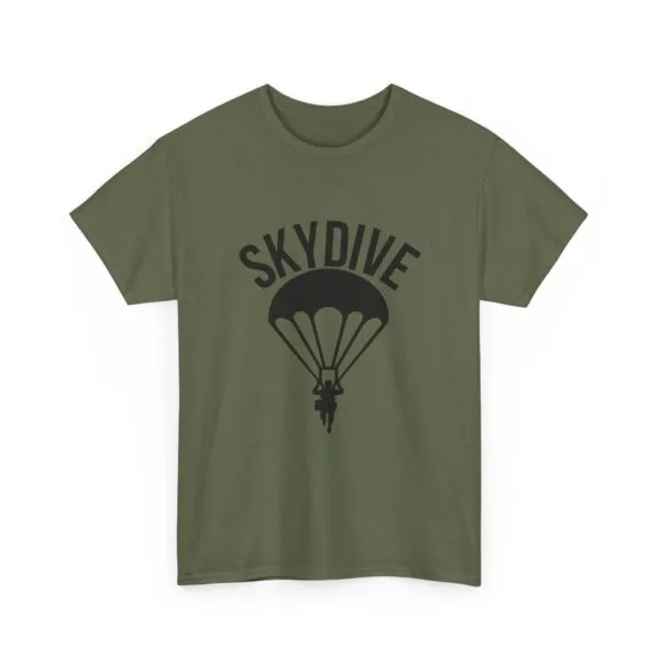 Skydive Graphic Unisex Heavy Cotton Tee | Skydiver Jump T-Shirt – Adrenaline Rush Apparel - Image 38