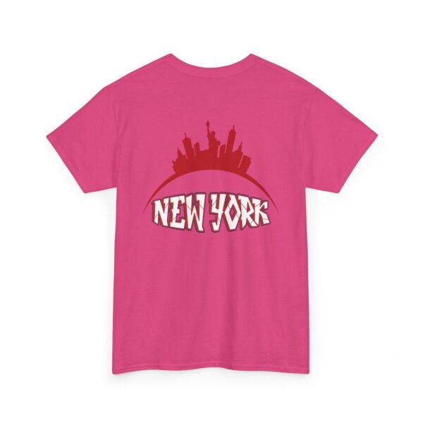 New York City Skyline T-Shirt – Bold Red NY Graphic & Script - Image 28