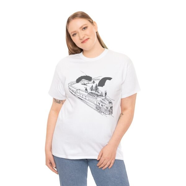 Skydivers Graphic Unisex Heavy Cotton Tee – Extreme Sports & Adventure T-Shirt - Image 3