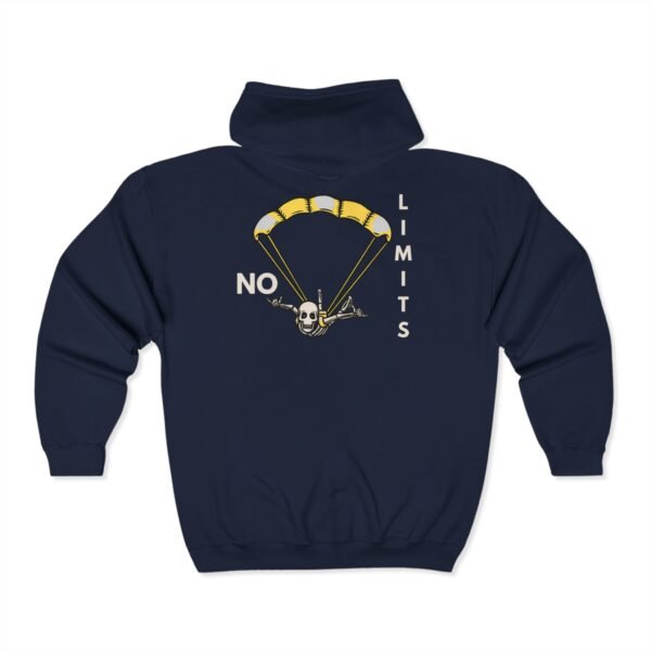 NO LIMITS Skydiving Zip-Up Hoodie – Adventure Awaits - Image 7