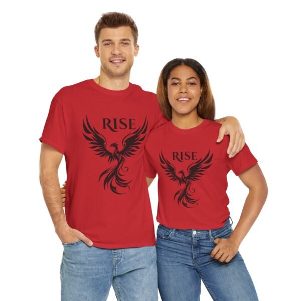 Phoenix Rise  Unisex Heavy Cotton Tee  – Bold & Inspirational Graphic Tee - Image 49