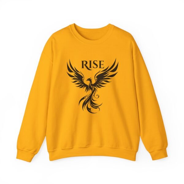 Black Phoenix Rise Unisex Heavy Blend Crewneck Sweatshirt – Bold & Cozy Graphic - Image 11