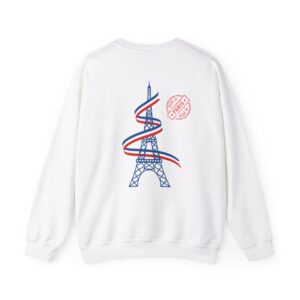 Eiffel Tower Graphic Unisex Sweatshirt – Bold Back Design & Cozy Comfort