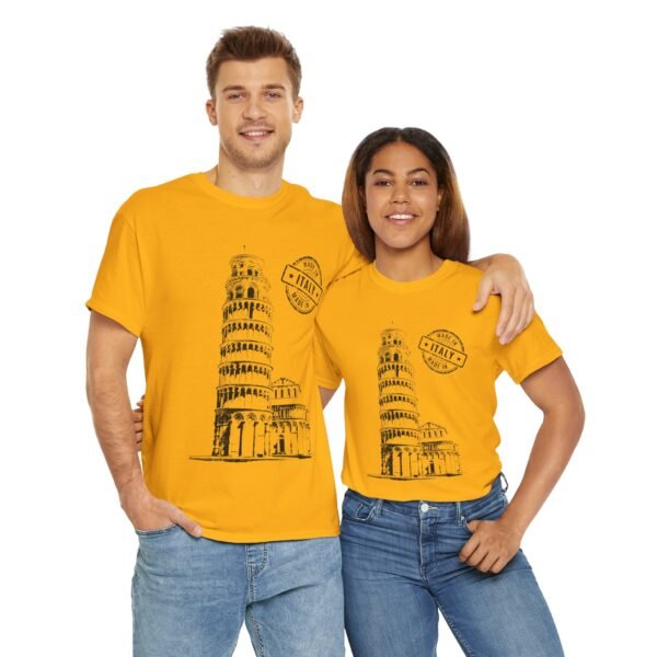 Unisex Cotton T-Shirt with Pisa Tower & "Made in Italy" Design | Stylish & Comfortable - Image 10