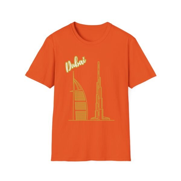 Gold Dubai Graphic Unisex T-Shirt – Soft & Stylish - Image 5