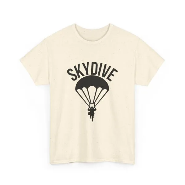 Skydive Graphic Unisex Heavy Cotton Tee | Skydiver Jump T-Shirt – Adrenaline Rush Apparel - Image 36