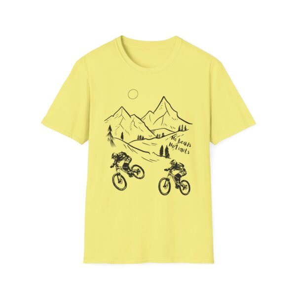 Mountain Biking Graphic Unisex Softstyle T-Shirt | Shred the Trails Tee - Image 15