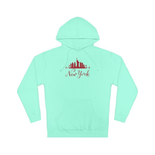 New York-Inspired Unisex Hoodie – Bold Skyline Graphic - Image 7