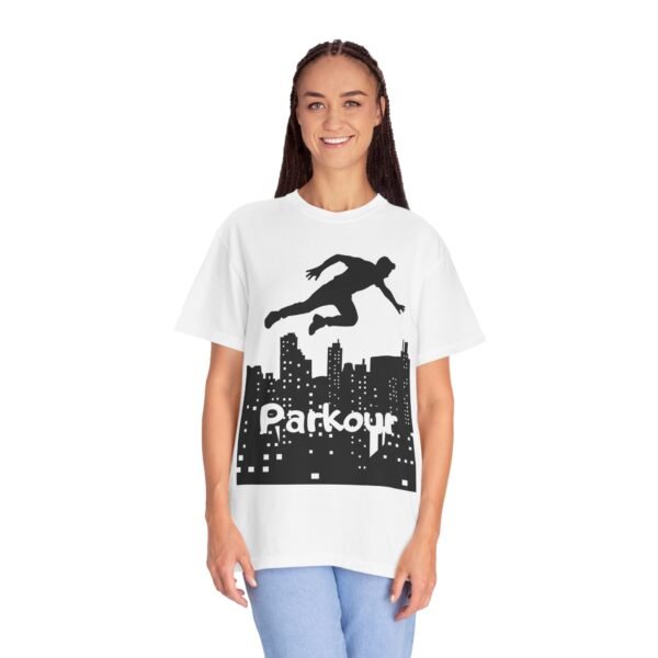 Parkour Unisex Garment-Dyed T-shirt – Freerunning & Urban Sports Graphic Tee - Image 4