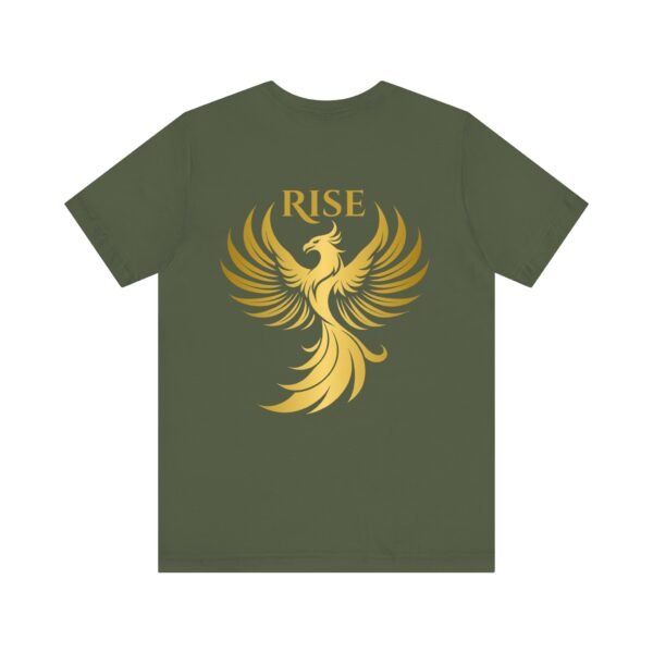 Phoenix Rise Unisex Jersey Short Sleeve T-Shirt – Gold Phoenix Graphic Tee - Image 23