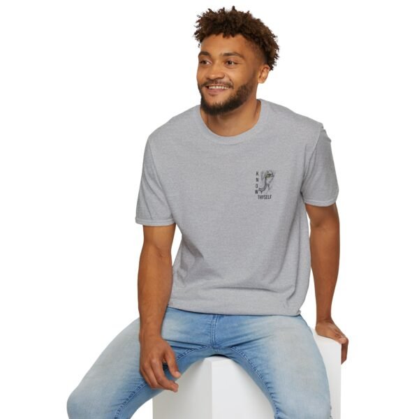 "Know Thyself" Lion Graphic T-Shirt – Unisex Soft-Style, 100% Cotton, Classic Fit, Comfortable Wear - Image 9