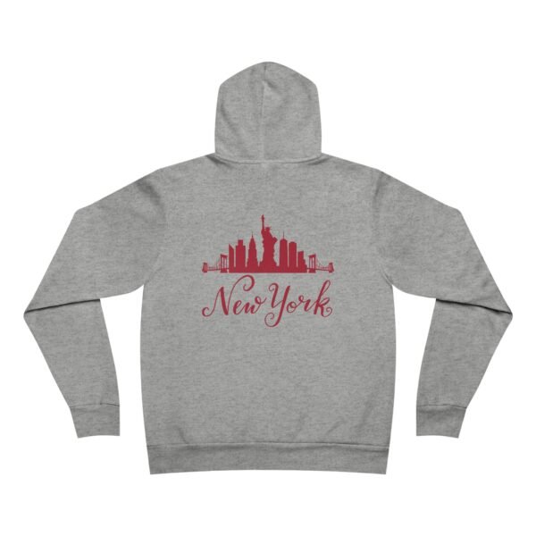 New York Skyline Red Graphic Pullover Hoodie – Urban Style & Comfort - Image 9