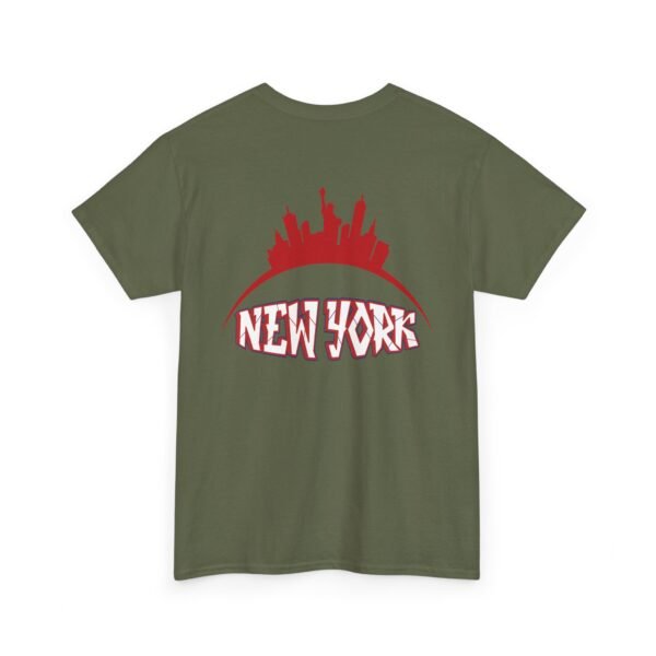 New York City Skyline T-Shirt – Bold Red NY Graphic & Script - Image 15