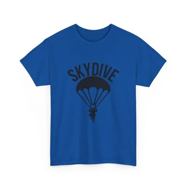 Skydive Graphic Unisex Heavy Cotton Tee | Skydiver Jump T-Shirt – Adrenaline Rush Apparel - Image 22