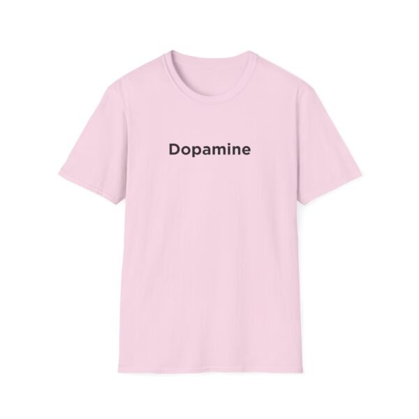 Unisex Softstyle T-Shirt with Black "Dopamine" Print – Trendy & Comfortable - Image 26