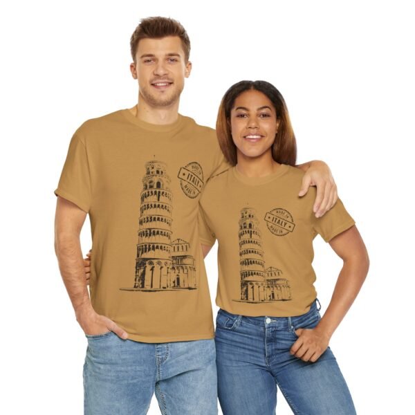 Unisex Cotton T-Shirt with Pisa Tower & "Made in Italy" Design | Stylish & Comfortable - Image 26