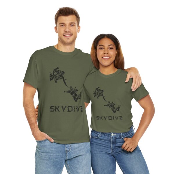 Skydive Unisex Heavy Cotton Tee – Bold Graphic Print & Durable Comfort - Image 13