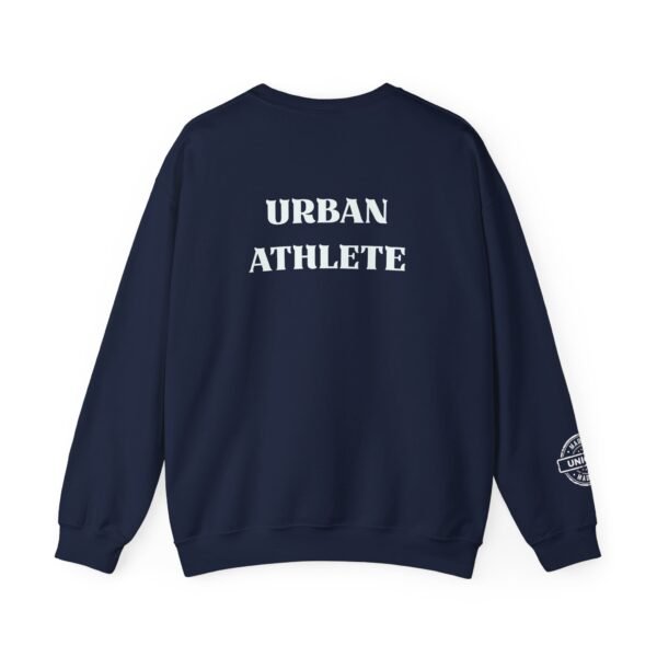 Urban Athlete Crewneck Sweatshirt – Bold Back Print & "Made in Unique" Sleeve Stamp - Image 22