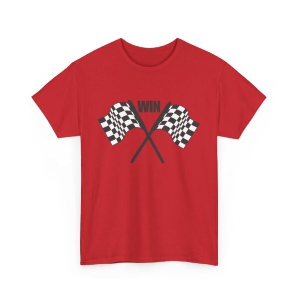 Unisex Heavy Cotton Tee – Racing Flag & "Win" Graphic | Bold Motorsport Style T-Shirt - Image 30