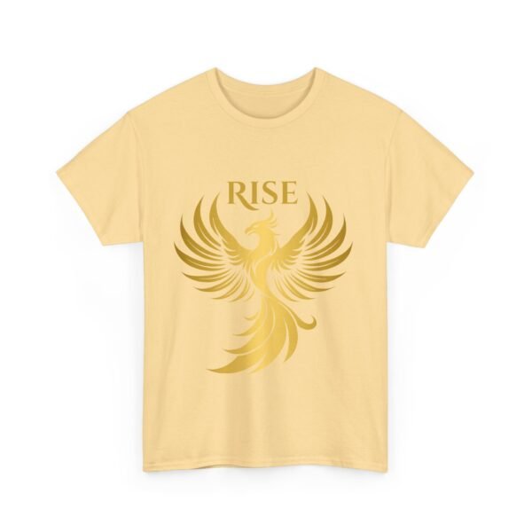 Phoenix Rise Unisex Heavy Cotton T-Shirt – Gold Phoenix Graphic Tee - Image 14