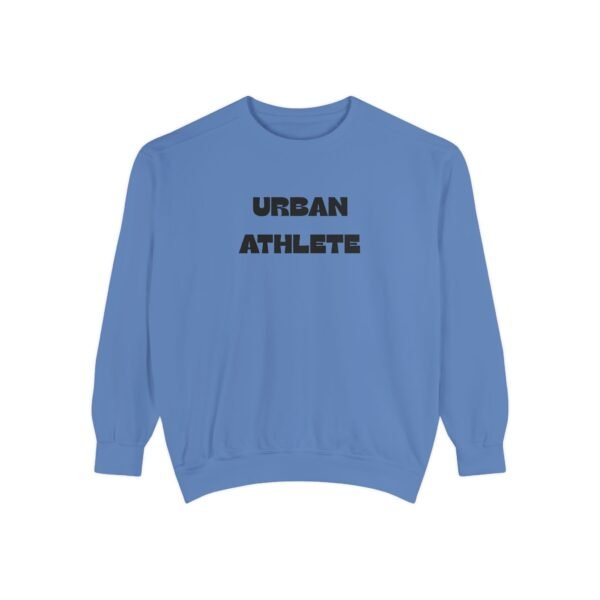 Urban Athlete Garment-Dyed Sweatshirt – Black Front Print & Relaxed Fit - Image 19