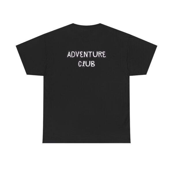 Unisex Heavy Cotton Tee with Black "Adventure Club" Back Print – Bold & Comfortable - Image 9