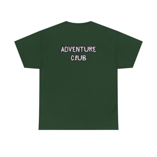 Unisex Heavy Cotton Tee with Black "Adventure Club" Back Print – Bold & Comfortable - Image 19