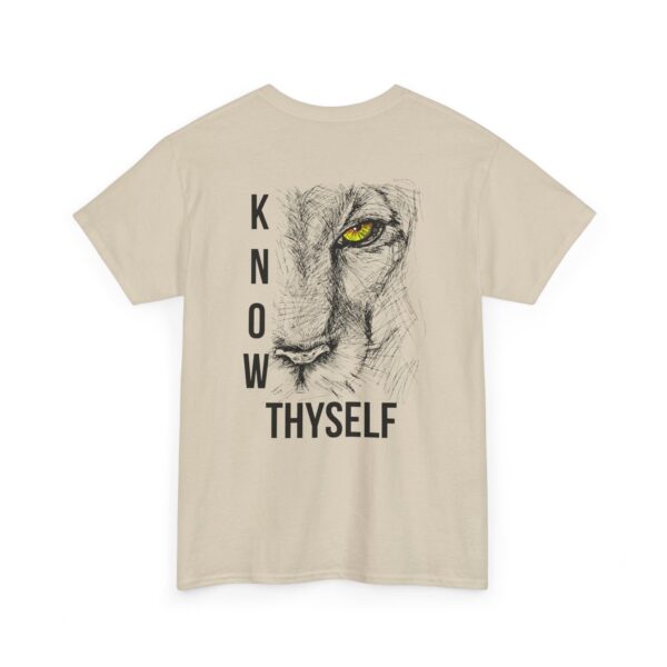 "Know Thyself" Lion Graphic T-Shirt – Unisex Heavy Cotton Tee - Image 11