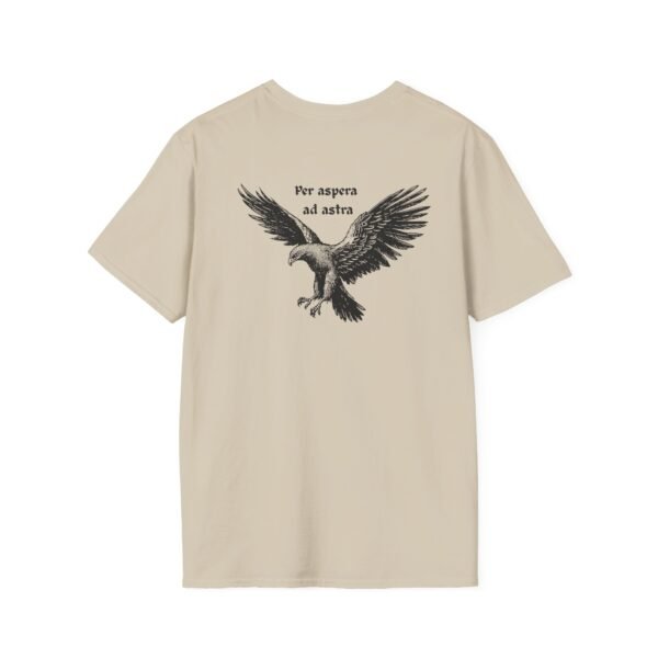 Per Aspera Ad Astra Unisex T-Shirt with Black Eagle Graphic - Image 9