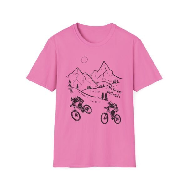 Mountain Biking Graphic Unisex Softstyle T-Shirt | Shred the Trails Tee - Image 33