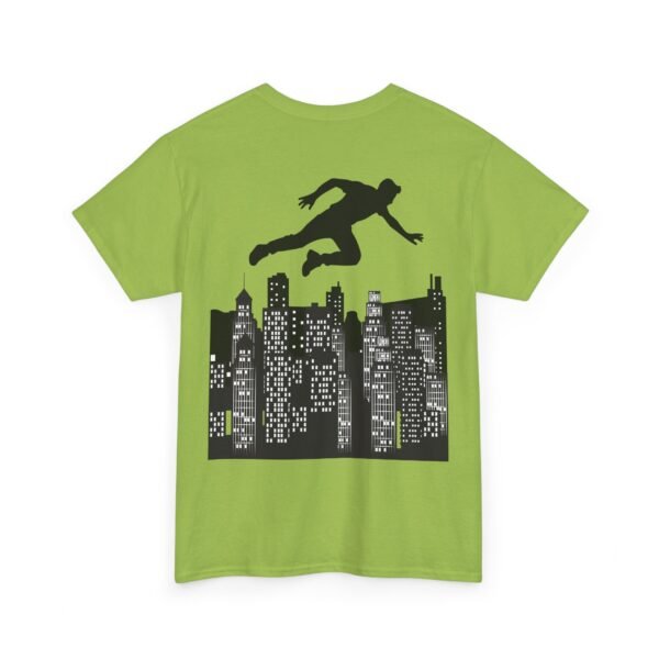 Parkour Unisex Heavy Cotton Tee – Extreme Sports & Urban Freerunning Graphic T-shirt - Image 29