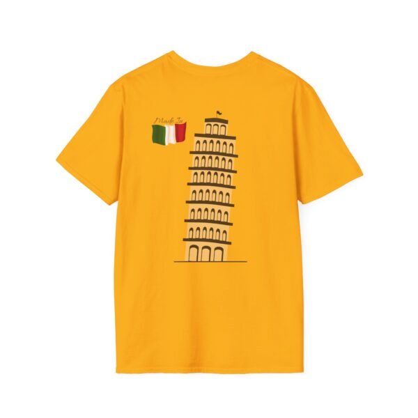 Unisex Soft-Style T-Shirt with Pisa Tower & Italian Flag | Lightweight & Stylish - Image 9