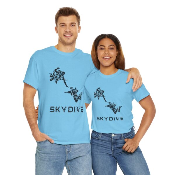 Skydive Unisex Heavy Cotton Tee – Bold Graphic Print & Durable Comfort - Image 23
