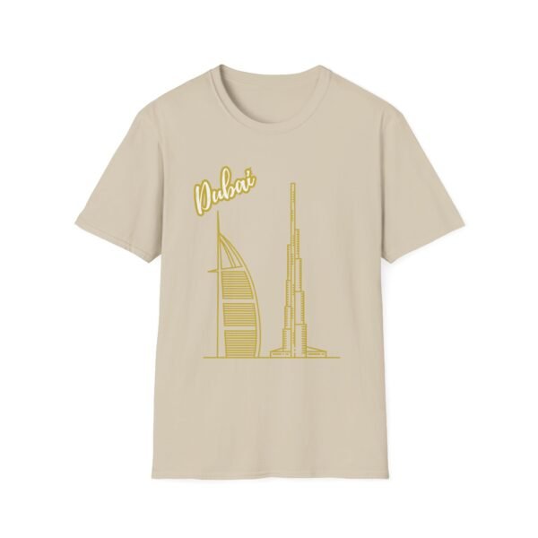 Gold Dubai Graphic Unisex T-Shirt – Soft & Stylish - Image 2